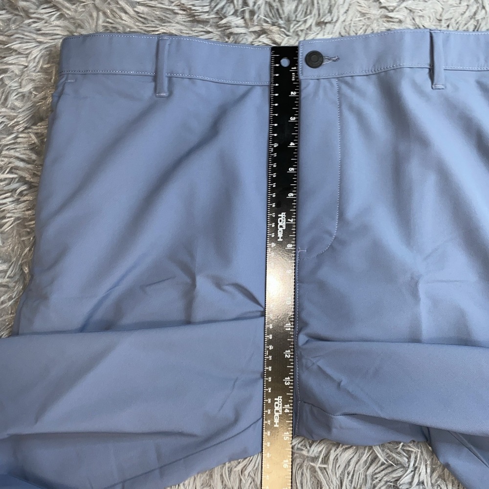 Banana Republic Men's 40x32 Flat Front Pant China Blue 100% Polyester - Picture 4 of 9